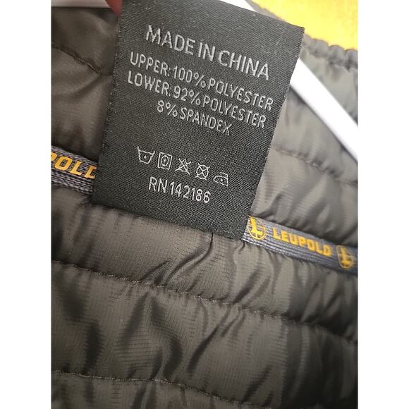 Leupold Full Zip Grey Size Large Zippers Pockets Jacket - Picture 5 of 8